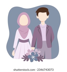 Wedding illustratio vector icon asset element