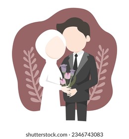 Wedding illustratio vector icon asset element