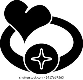 wedding illustration celebration silhouette love logo couple icon ring outline jewelry heart diamond marriage engagement romance gift luxury gold shape silver shiny romantic vector graphic background