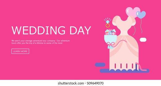 wedding illustration of invitation