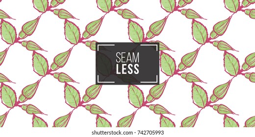 Wedding illustration, seamless pattern with buds of roses. Vector fashion backdrop in watercolor style, isolated elements on white background.