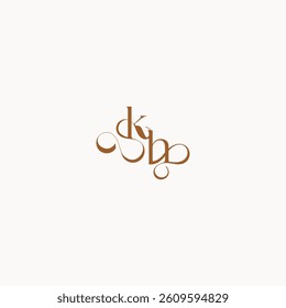 wedding initial concept caligraphic style monogram letter luxury minimalist logo design HK