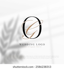 Wedding Initial Letter Logo Design GO, OG