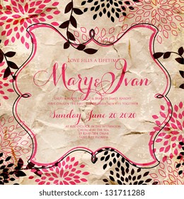 Wedding invitation