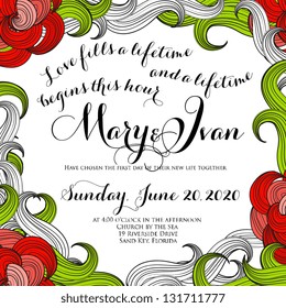 Wedding invitation