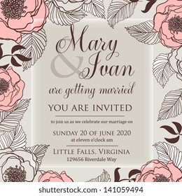 Wedding invitation