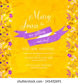 Wedding invitation