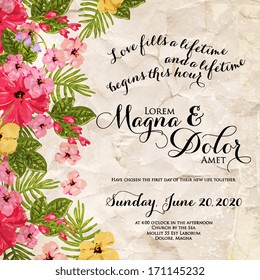 Wedding invitation