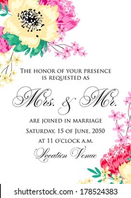 Wedding invitation