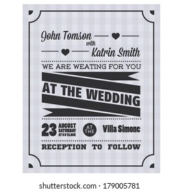 Wedding invitation