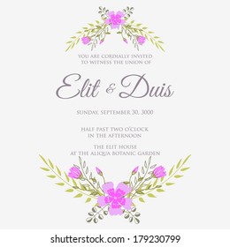 Wedding invitation