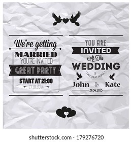 Wedding invitation