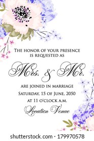 Wedding invitation