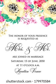 Wedding invitation