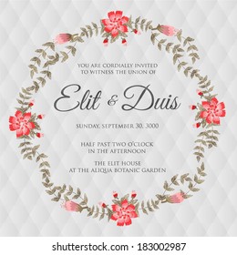 Wedding invitation