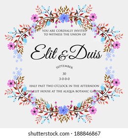 Wedding invitation