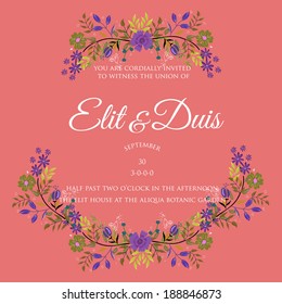 Wedding invitation