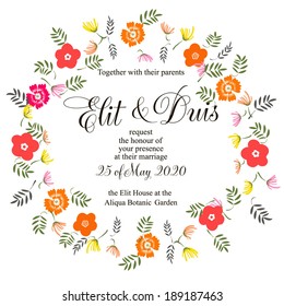 Wedding invitation