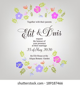 Wedding invitation