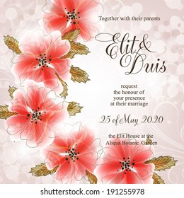 Wedding invitation