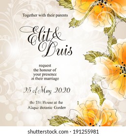Wedding invitation