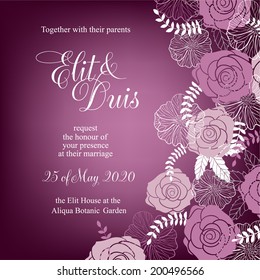 Wedding invitation