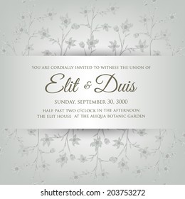 Wedding invitation