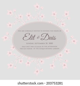 Wedding invitation