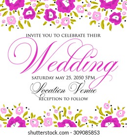 Wedding invitation 