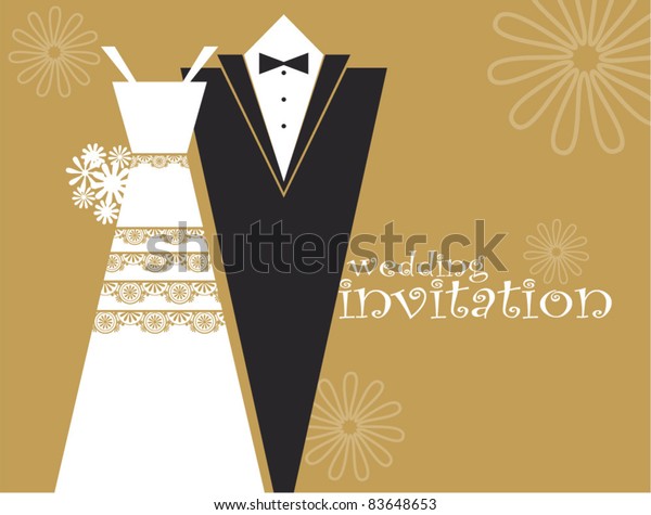 Wedding Invitation Stock Vector (Royalty Free) 83648653