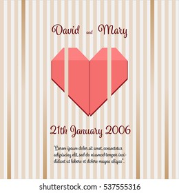 Wedding Invitation with abstract background