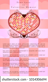 Wedding Invitation Abstract background of Valentine's Day. Background Sweet Love Template with copy space for the banner. Vector and Illustration, EPS 10