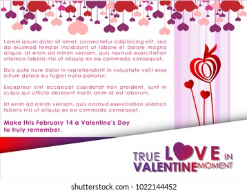 Wedding Invitation Abstract background of Valentine's Day. Background Sweet Love Template with copy space for the banner. Vector and Illustration, EPS 10