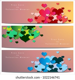 Wedding Invitation Abstract background of Valentine's Day. Background Sweet Love Template with copy space for the banner. Vector and Illustration, EPS 10