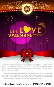Wedding Invitation Abstract background of Valentine's Day. Background Sweet Love Template with copy space for the banner. Vector and Illustration, EPS 10