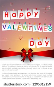 Wedding Invitation Abstract background of Valentine's Day. Background Sweet Love Template with copy space for the banner. Vector and Illustration, EPS 10
