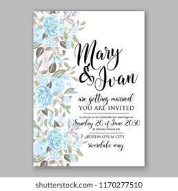 Wedding invitation abstract floral background peony anemone ranunculus rose poppy chrysanthemum