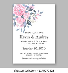 Wedding invitation abstract floral background peony anemone ranunculus rose poppy chrysanthemum