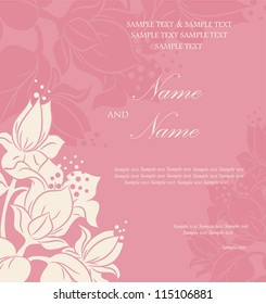 Wedding invitation or announcement