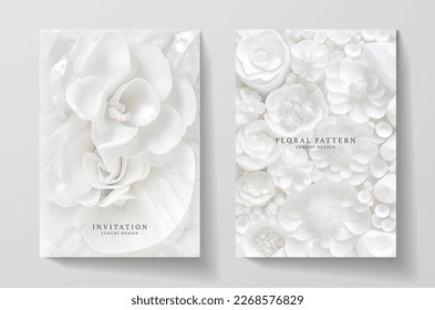 White Flowers Vector Vector Art & Graphics