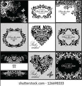 Wedding invitation (black and white)