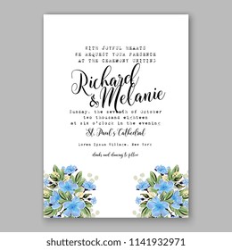 Wedding invitation or bridal shower card Floral jasmine sakura vector clip art bouquet  Marriage  background Baby shower invitation