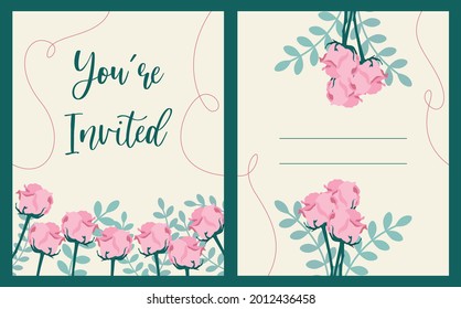 Wedding invitation of the bride and groom. Lettering, wedding.