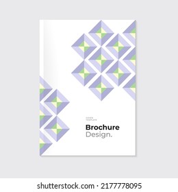 Wedding invitation. Brochure, leaflet, flyer, cover, blank, leaflet, annual report template design. Geometric abstract shapes. Square pattern. Event card