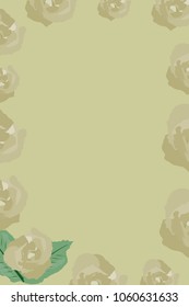 Wedding invitation card.