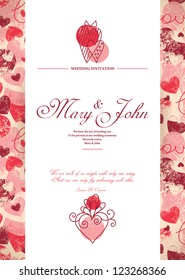 Wedding invitation card