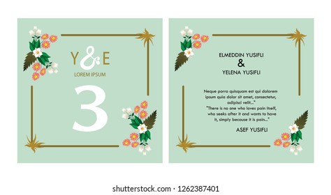 Wedding invitation card