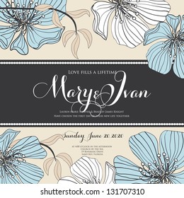 Wedding invitation card