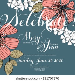 Wedding invitation card