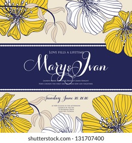 Wedding invitation card